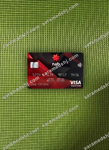 USA NAB bank visa signature card photolook front